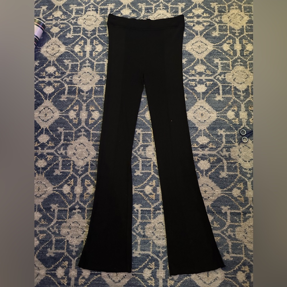 Rag & Bone Black ribbed Pull On Trousers